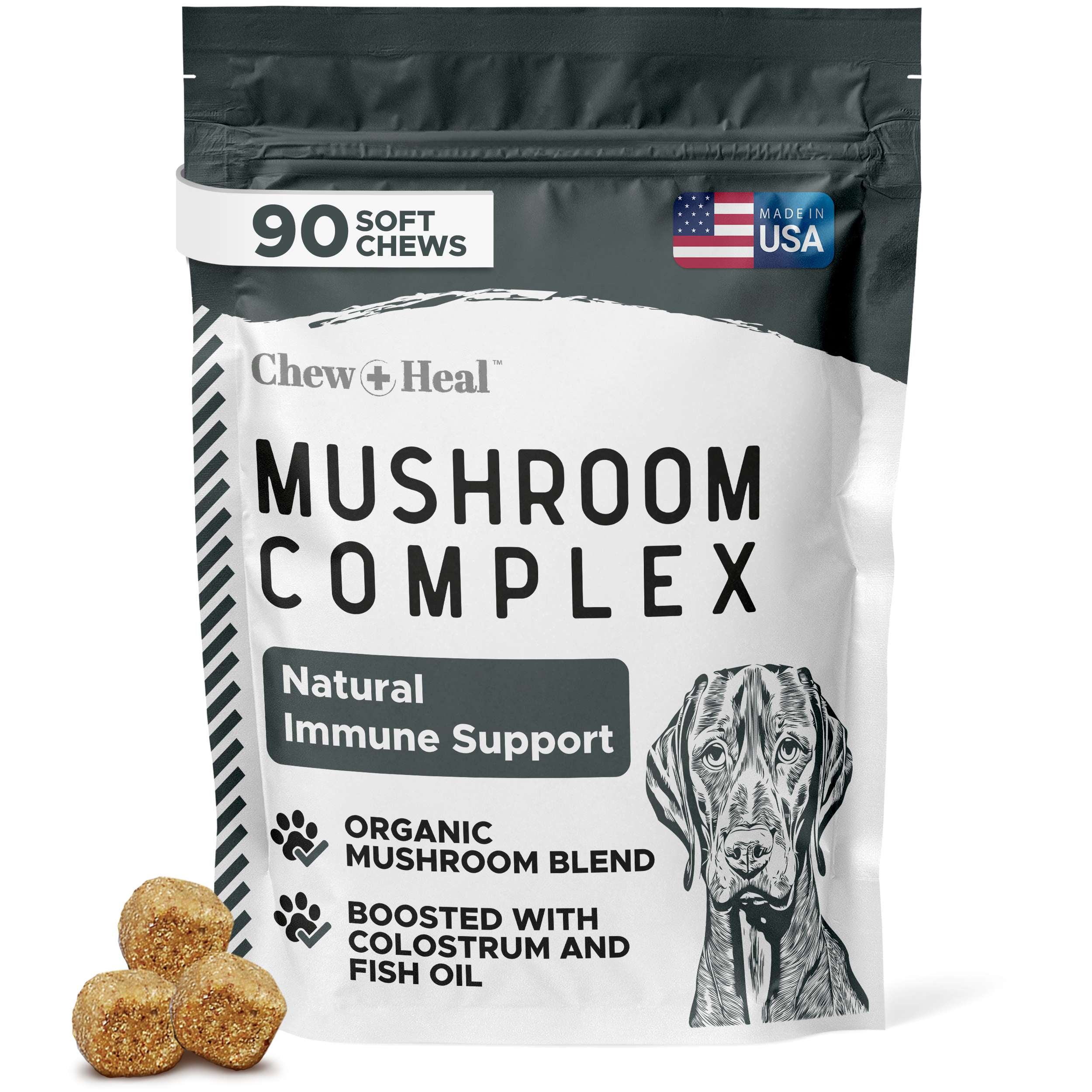 Immune Support Mushroom Complex for Dogs, 90 Soft Chews