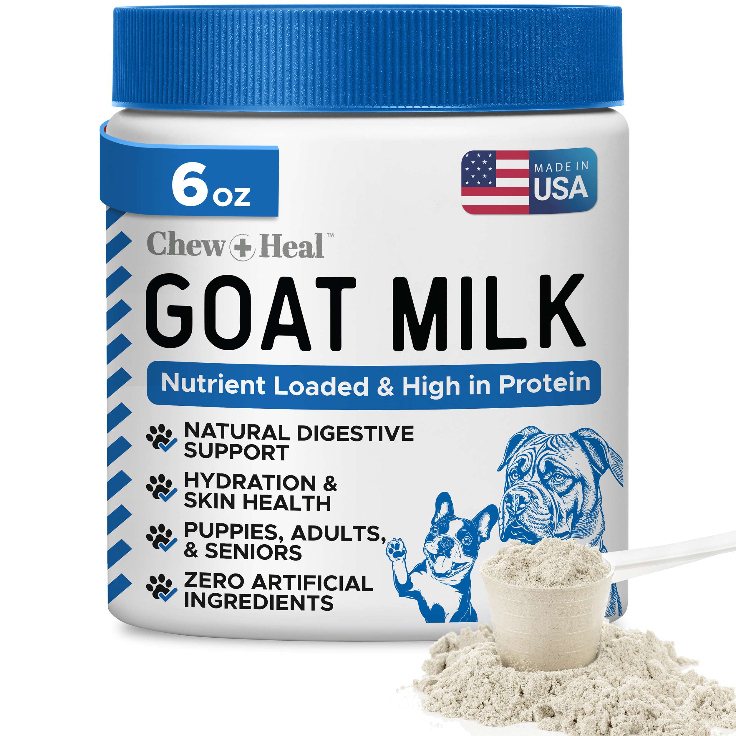 Powder Goat Milk Powder for Dogs - 6oz of Nutrient Loaded Milk
