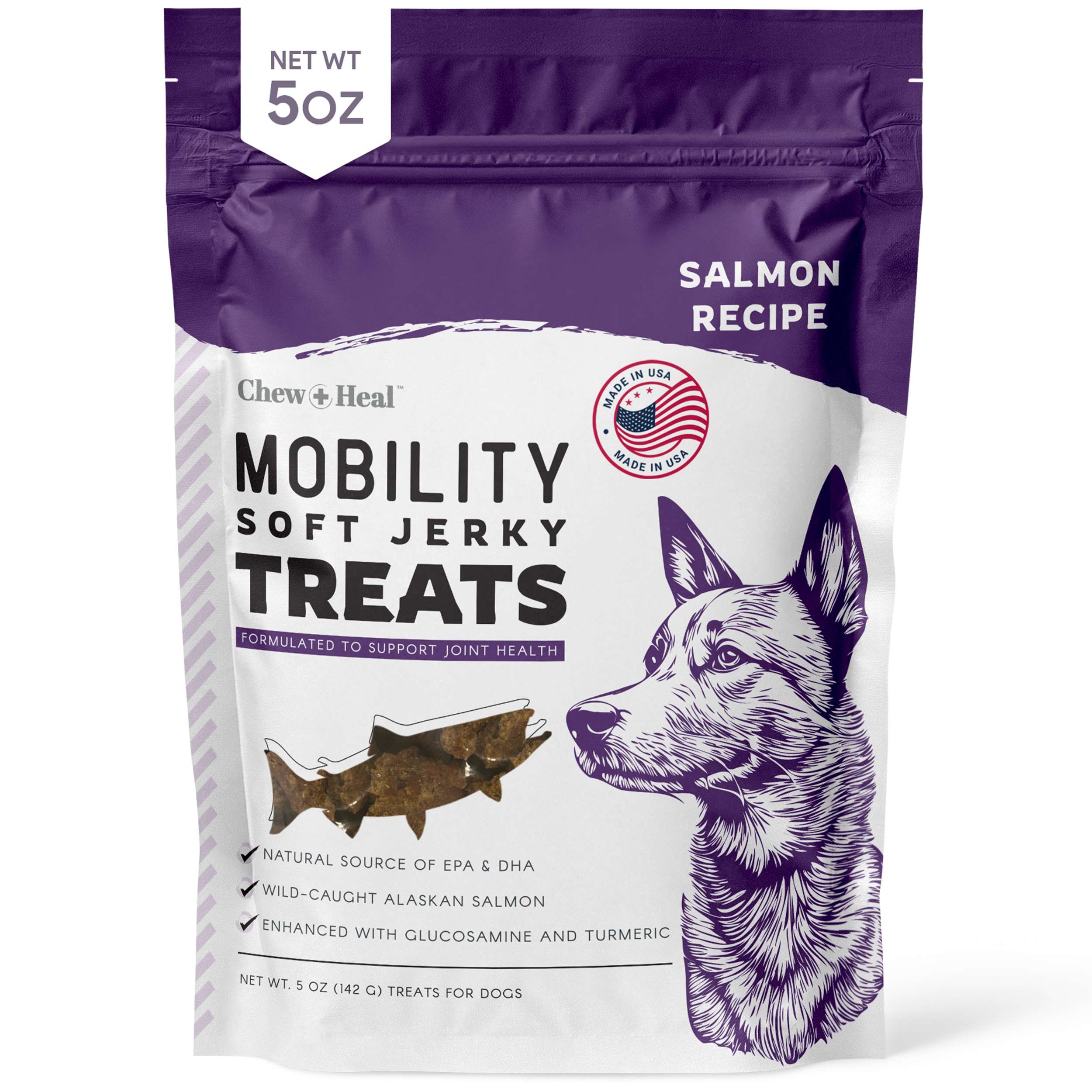 Mobility Wild Alaskan Salmon Limited Ingredient Soft Jerky Dog Treats