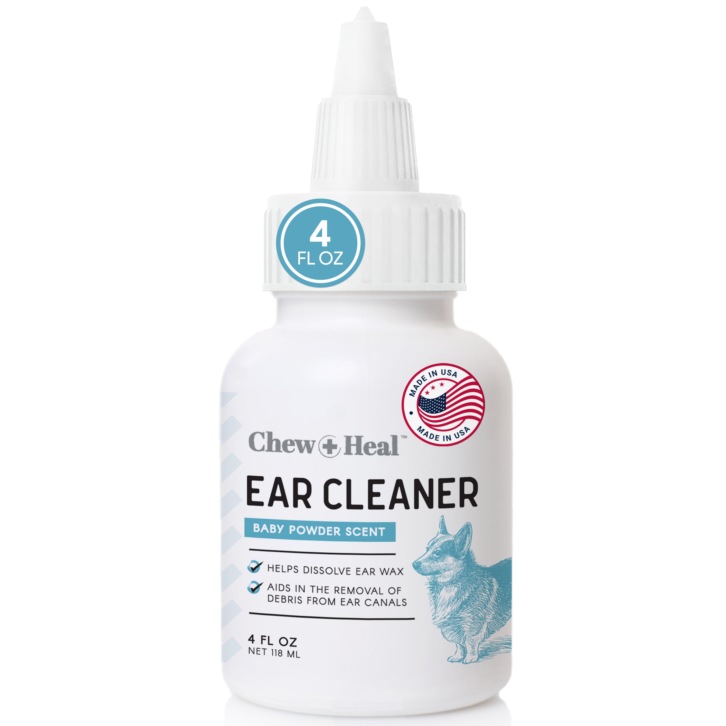 Fresh Scent, Soothing Aloe, Witch Hazel & Tea Tree Oil Dog Ear Cleaner