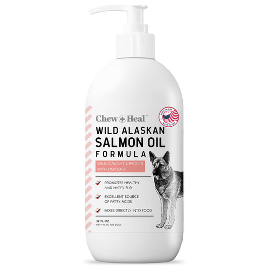 Wild Alaskan Omega Salmon Oil Formula Skin & Coat Liquid Supplement for Dogs