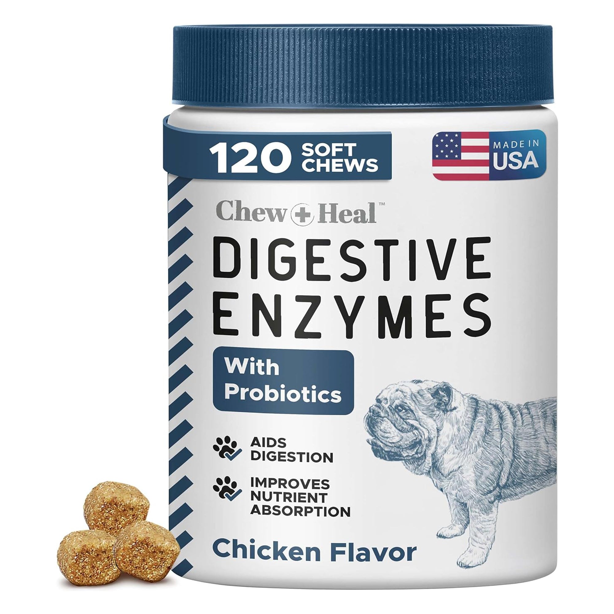 Digestive Enzymes & Probiotics Supplement for Dogs