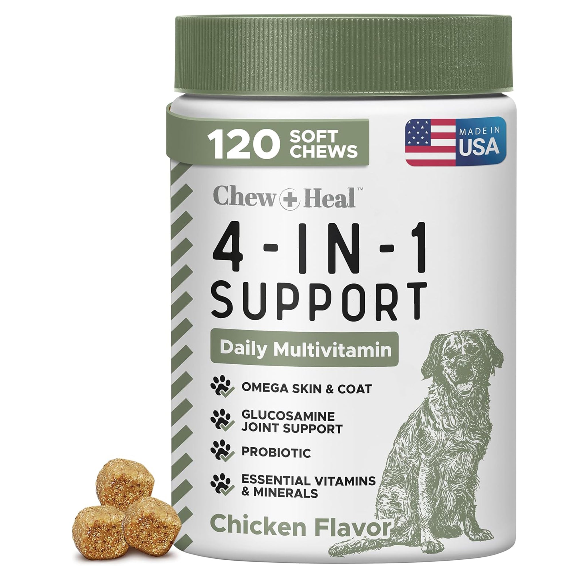 4-In-1 Support Multivitamin Dog Supplement