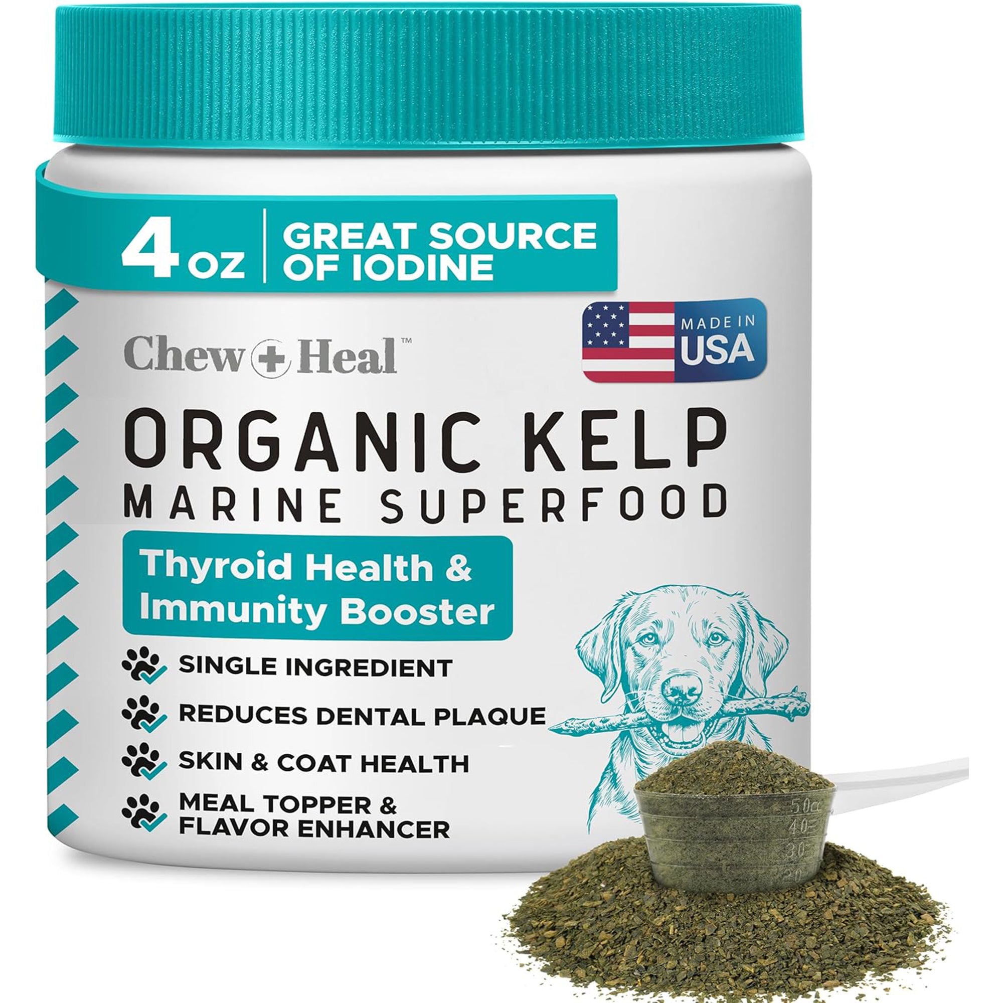 Organic Kelp Marine Superfood Granules Dental Supplement for Dogs
