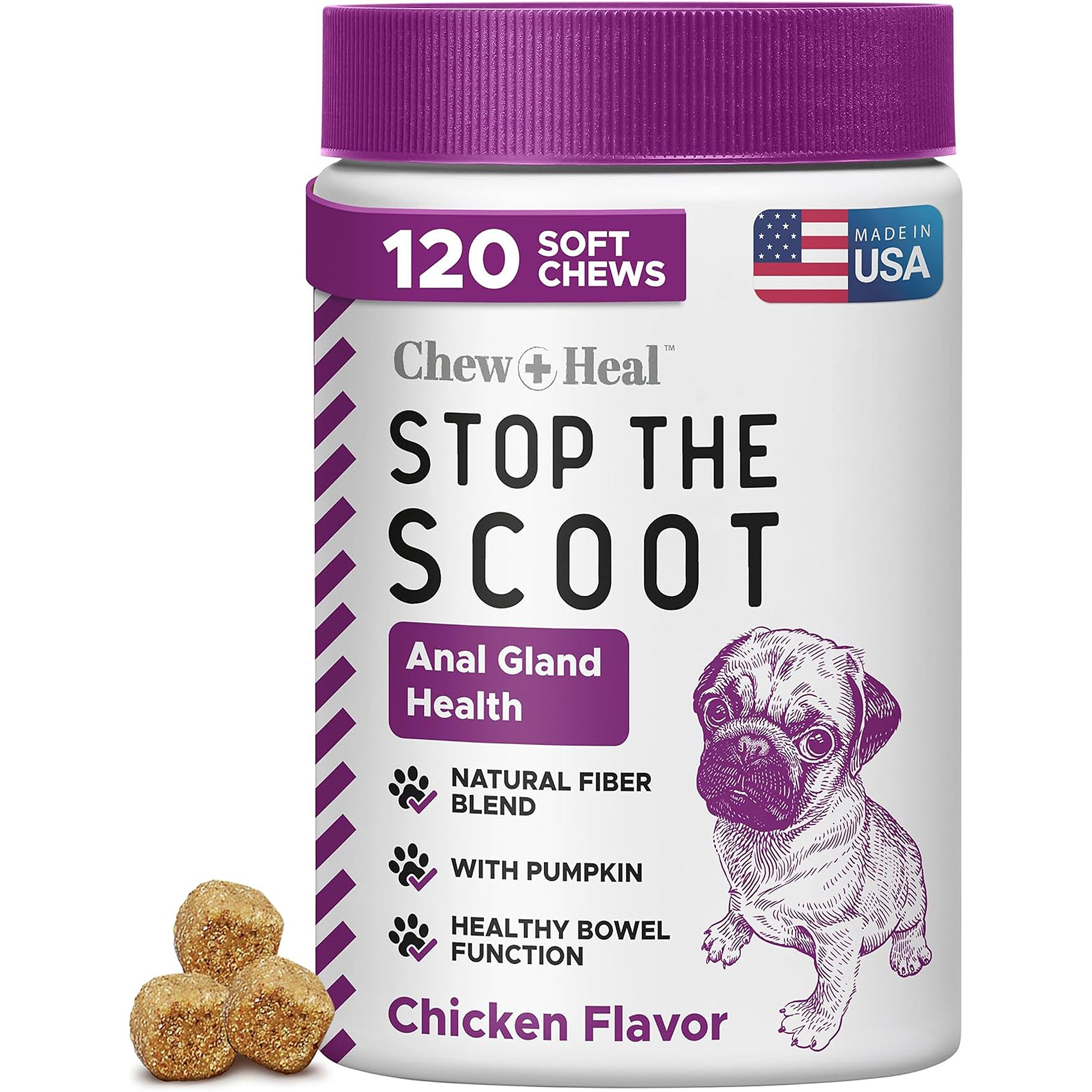Stop the Scoot Anal Gland Support & Bowel Function Supplement for Dogs