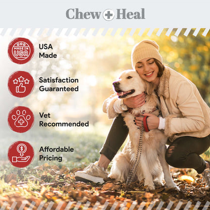 Salmon Oil for Dogs - 180 Chews - Smoked Bacon Flavor