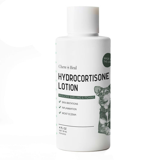 Hydrocortisone Lotion for Dogs - 4 oz Anti Itch Cream for Irritated Skin