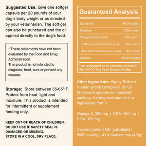 
                  
                    Load image into Gallery viewer, Omega 3 Fish Oil for Dogs - 180 Softgel
                  
                